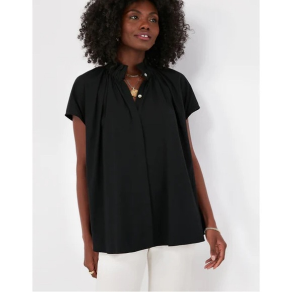 Tuckernuck Pomander Place Black Rae Blouse Size XL - Picture 1 of 11